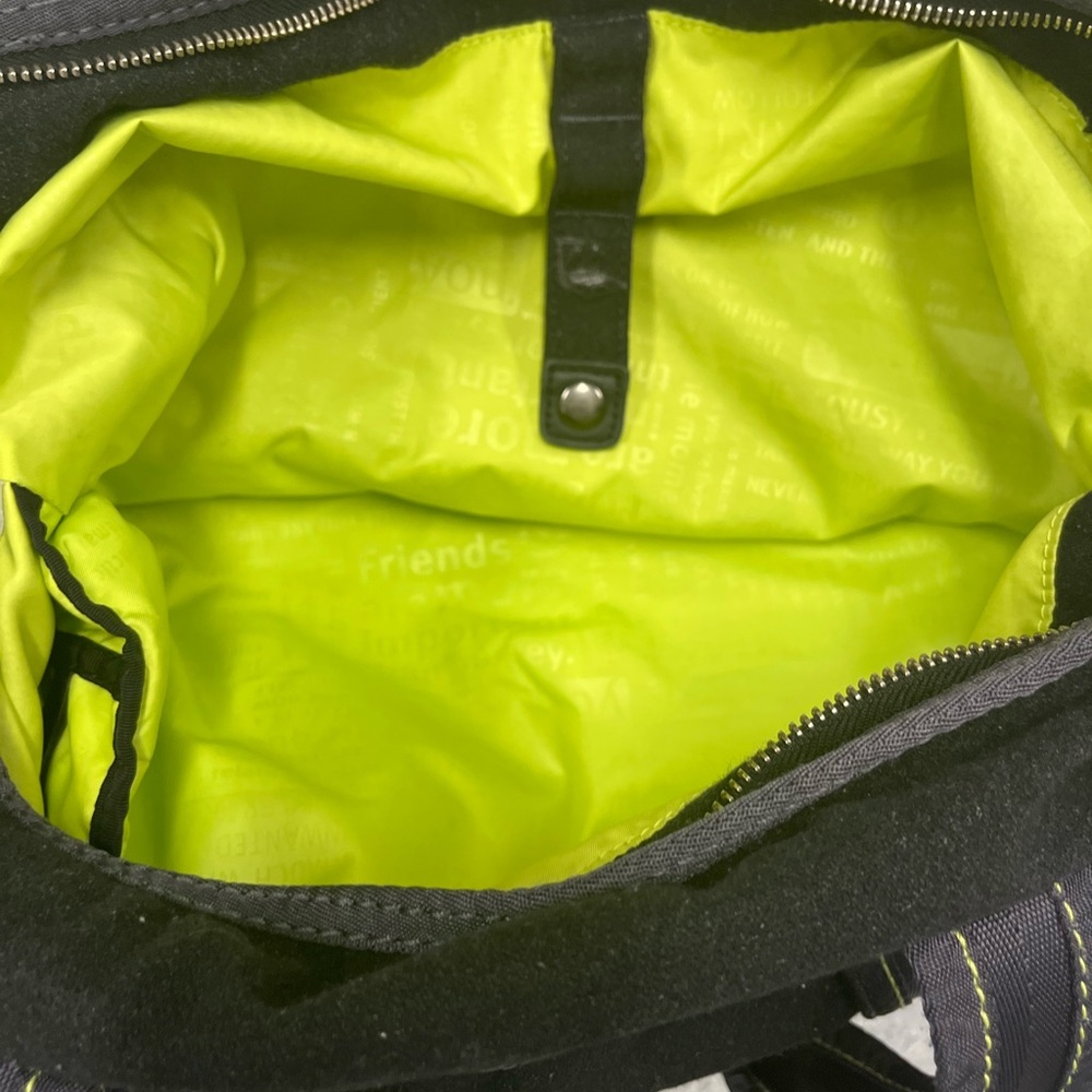 Lululemon Wool Tote Black Gray Green Big Gym Yoga Laptop Shoulder Bag. - Picture 9 of 13